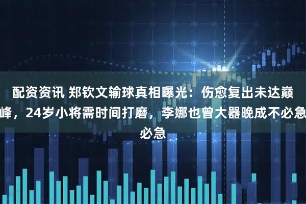 配资资讯 郑钦文输球真相曝光：伤愈复出未达巅峰，24岁小将需时间打磨，李娜也曾大器晚成不必急
